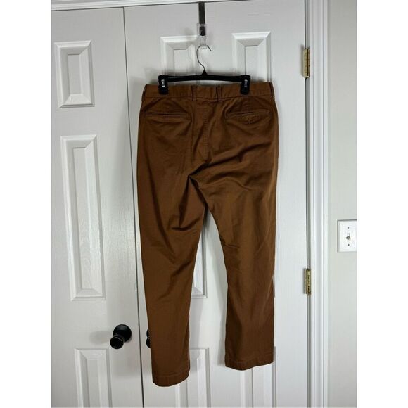 J.Crew Mens Brown Straight Khaki Pants Size 34/30 - Picture 3 of 3